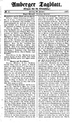 Amberger Tagblatt Freitag 18. Januar 1867