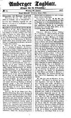 Amberger Tagblatt Montag 28. Januar 1867