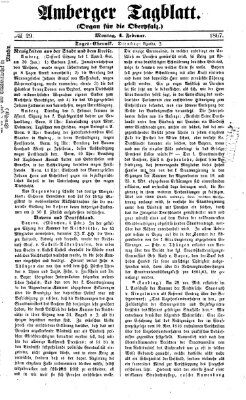 Amberger Tagblatt Montag 4. Februar 1867