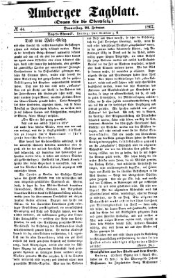 Amberger Tagblatt Donnerstag 21. Februar 1867