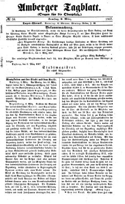 Amberger Tagblatt Samstag 9. März 1867