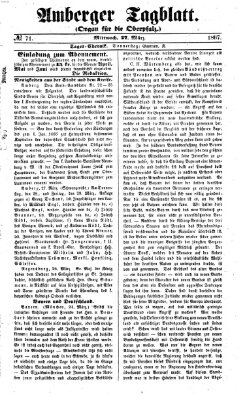 Amberger Tagblatt Mittwoch 27. März 1867