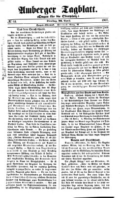 Amberger Tagblatt Dienstag 23. April 1867