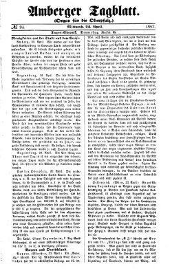 Amberger Tagblatt Mittwoch 24. April 1867