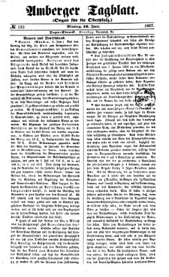 Amberger Tagblatt Montag 10. Juni 1867