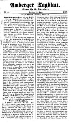 Amberger Tagblatt Freitag 21. Juni 1867