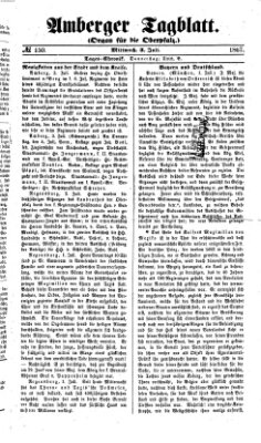 Amberger Tagblatt Mittwoch 3. Juli 1867