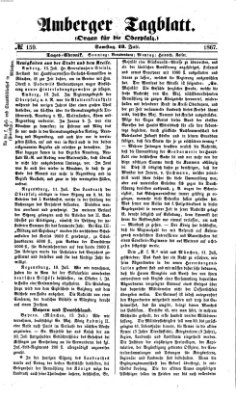 Amberger Tagblatt Samstag 13. Juli 1867