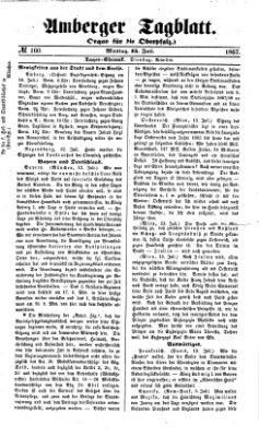 Amberger Tagblatt Montag 15. Juli 1867