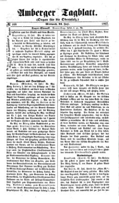 Amberger Tagblatt Mittwoch 24. Juli 1867