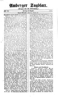 Amberger Tagblatt Freitag 2. August 1867