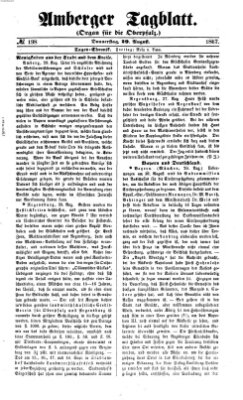 Amberger Tagblatt Donnerstag 29. August 1867