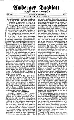 Amberger Tagblatt Dienstag 3. September 1867