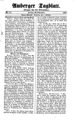 Amberger Tagblatt Freitag 13. September 1867