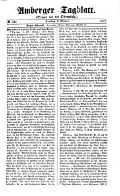 Amberger Tagblatt Samstag 5. Oktober 1867