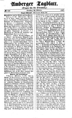 Amberger Tagblatt Dienstag 15. Oktober 1867