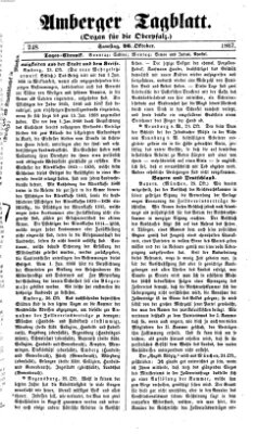 Amberger Tagblatt Samstag 26. Oktober 1867