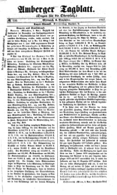 Amberger Tagblatt Mittwoch 6. November 1867