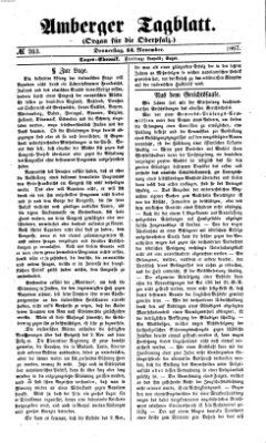 Amberger Tagblatt Donnerstag 14. November 1867