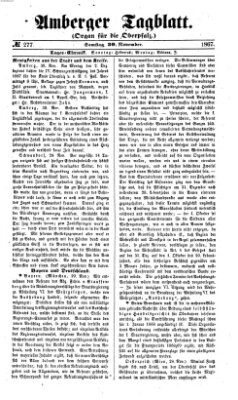 Amberger Tagblatt Samstag 30. November 1867