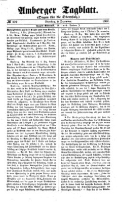 Amberger Tagblatt Dienstag 3. Dezember 1867