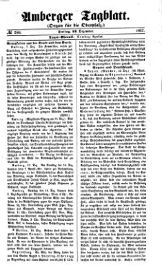 Amberger Tagblatt Freitag 13. Dezember 1867