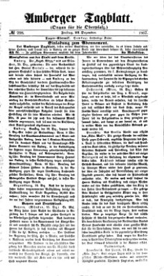 Amberger Tagblatt Freitag 27. Dezember 1867