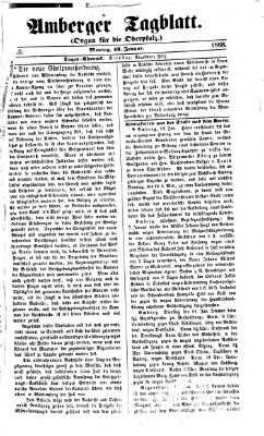 Amberger Tagblatt Montag 13. Januar 1868