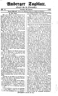 Amberger Tagblatt Samstag 18. Januar 1868