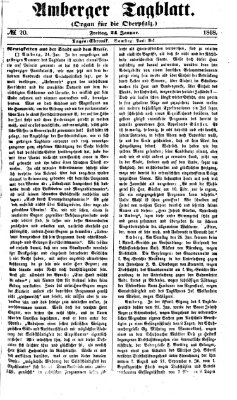 Amberger Tagblatt Freitag 24. Januar 1868