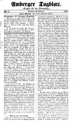 Amberger Tagblatt Dienstag 11. Februar 1868