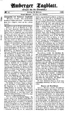 Amberger Tagblatt Freitag 21. Februar 1868