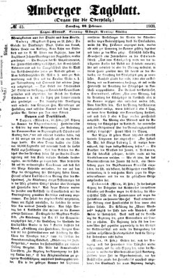 Amberger Tagblatt Samstag 22. Februar 1868