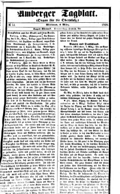 Amberger Tagblatt Mittwoch 4. März 1868