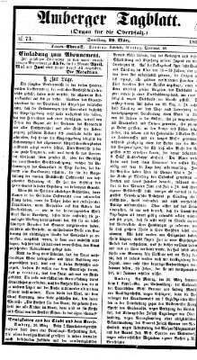 Amberger Tagblatt Samstag 28. März 1868