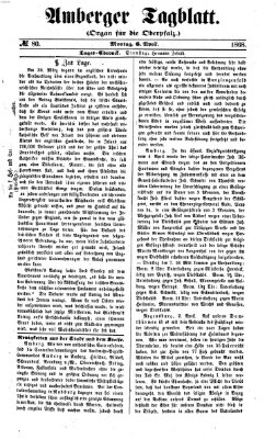 Amberger Tagblatt Montag 6. April 1868