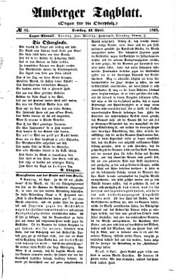 Amberger Tagblatt Samstag 11. April 1868