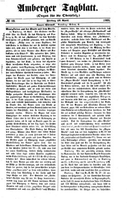 Amberger Tagblatt Freitag 17. April 1868