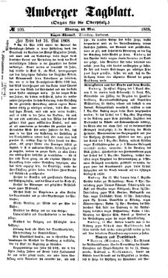 Amberger Tagblatt Montag 11. Mai 1868