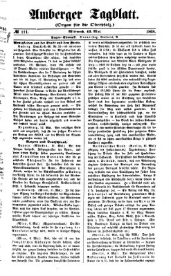 Amberger Tagblatt Mittwoch 13. Mai 1868