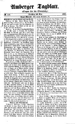 Amberger Tagblatt Dienstag 19. Mai 1868