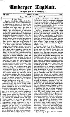Amberger Tagblatt Freitag 5. Juni 1868