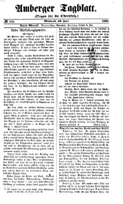 Amberger Tagblatt Mittwoch 10. Juni 1868