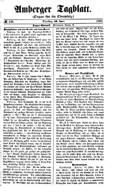 Amberger Tagblatt Dienstag 16. Juni 1868