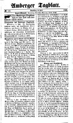 Amberger Tagblatt Samstag 4. Juli 1868