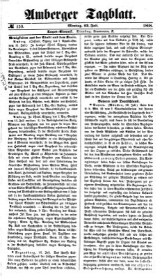 Amberger Tagblatt Montag 13. Juli 1868