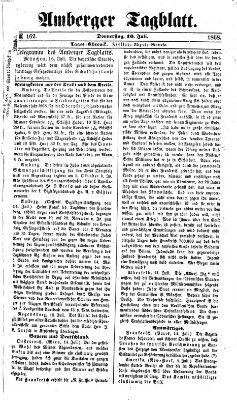 Amberger Tagblatt Donnerstag 16. Juli 1868