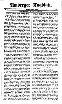 Amberger Tagblatt Dienstag 28. Juli 1868