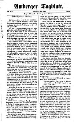 Amberger Tagblatt Freitag 31. Juli 1868