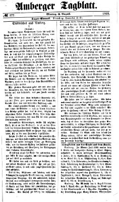 Amberger Tagblatt Montag 3. August 1868